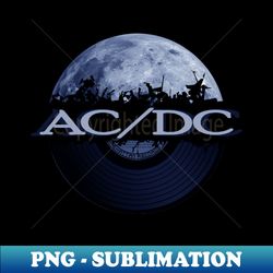 ACxDC blue moon vinyl - Modern Sublimation PNG File - Unleash Your Inner Rebellion