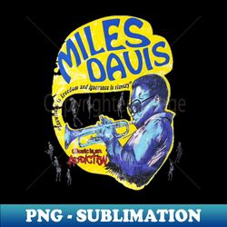 Miles Davis - Retro PNG Sublimation Digital Download - Bring Your Designs to Life