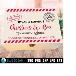 Christmas Eve Box SVG, Christmas Eve Crate SVG, Christmas Box, Cricut SVG