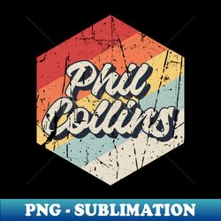 Phil Collins Retro - PNG Transparent Sublimation Design - Spice Up Your Sublimation Projects
