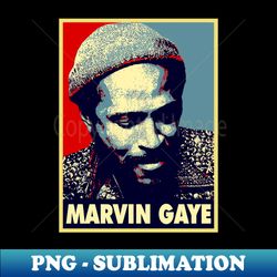 Retro Marvin Gaye - Signature Sublimation PNG File - Instantly Transform Your Sublimation Projects