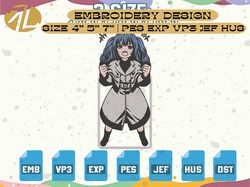 Anime Hero Embroidery, Anime Hero Embroidery Designs, Embroidery Patterns, Machine Embroidery Files, Pes, Dst, Jef, Instant Download