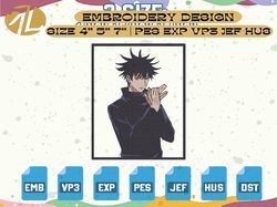 Anime Embroidery, Format exp, dst, jef, pes, Embroidery Patterns, Anime Embroidery Files, Sorcerer Embroidery, Hero Embroidery, Instant Download,