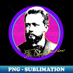 Tchaikovsky - Retro PNG Sublimation Digital Download - Instantly Transform Your Sublimation Projects