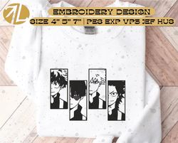Hero Anime Embroidery Designs, Academy Anime Embroidery FIles, Hero Anime Embroidery, Embroidery Patterns, Mha Anime Embroidery, Instant Download