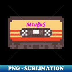 Incubus 8bit cassette - PNG Transparent Sublimation Design - Perfect for Sublimation Art