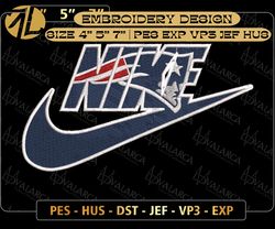 NIKE NFL New England Patriots Logo Embroidery Design, NIKE NFL Logo Sport Embroidery Machine Design, Famous Football Team Embroidery Design, Football Brand Embroidery, Pes, Dst, Jef, Files