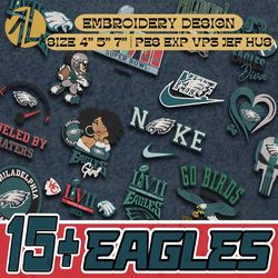 15+ E.a.g.l.e Football Logo Embroidery Bundle, Famous Football Team Embroidery Bundle, Football Embroidery Bundle, Pes, Dst, Jef, Files, Instant Download