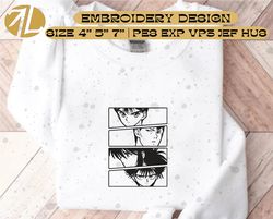 Anime Inspired Embroidery Designs, Machine Embroidery Design file, Pes, Dst, Jef, Vp3, Hus, Instant Download.