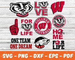Wisconsin Badgers Svg,Ncca Svg, Ncca Nfl Svg, Nfl Svg ,Mlb Svg,Nba Svg, Ncaa Logo 22