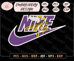 NIKE NFL Minnesota Vikings Logo Embroidery Design, NIKE NFL Logo Sport Embroidery Machine Design, Famous Football Team Embroidery Design, Football Brand Embroidery, Pes, Dst, Jef, Files