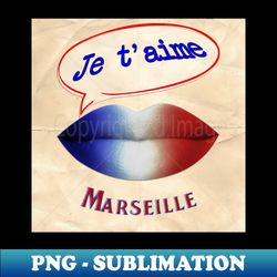 FRENCH KISS JETAIME MARSEILLE - Vintage Sublimation PNG Download - Defying the Norms