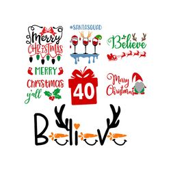 Bundle Christmas Svg, Merry Christmas Svg, Christmas, Santa Svg, Religious Svg, Logo Christmas Svg, Instant download