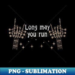 Long may you run Bull-Skull Graphic Feathers - Signature Sublimation PNG File - Bold & Eye-catching