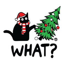 What Cat Christmas Tree Christmas, Cat Christmas Svg, Cricut File, Logo Christmas Svg, Instant download