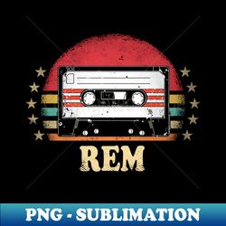 Personalized Name Rem Vintage Styles Cassette Anime - Premium Sublimation Digital Download - Defying the Norms