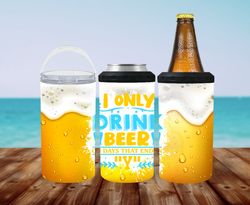 Beer- 16 oz 4 In 1 Can Cooler Wrap - Sublimation Design - PNG file