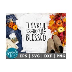 Thankful Grateful Blessed Svg Png Thanksgiving Svg Fall svg Turkey Day svg Funny Turkey Day Svg Thankful Shirt cut file