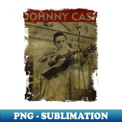 TEXTURE ART- Johnny Cash - RETRO STYLE 1 - Decorative Sublimation PNG File - Unleash Your Inner Rebellion