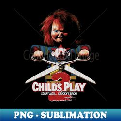 childs play 2 horror classic chucky - signature sublimation png file - create with confidence