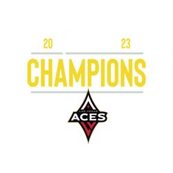 2023 WNBA Champions Las Vegas Aces Champs SVG File