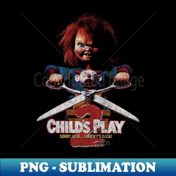 childs play 2 distressed horror classic chucky - decorative sublimation png file - instantly transform your sublimation projects