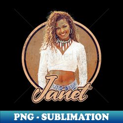 Janet Jackson Vintage Tour Concert - Creative Sublimation PNG Download - Enhance Your Apparel with Stunning Detail