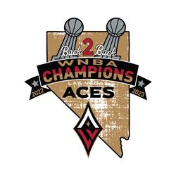 Las Vegas Aces Back To Back WNBA Champions SVG File