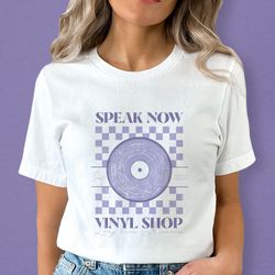 Speak Now, Long Live, Vinyl Shop, Records, Taylor Swift, Purple, Vintage Shirt, Taylor Swift Shirt, Taylor Swiftie Merch