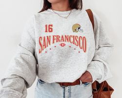Vintage San Francisco Football Crewneck Sweatshirt T-Shirt, The Niners, Retro San Francisco Sweatshirt 49er