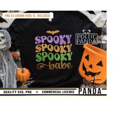 Spooky Babe SVG PNG, Mom Halloween Svg, Spooky Babe Png, Halloween Shirt Svg, Spooky Vibes Svg, Spooky Babe Svg, Spooky Season Svg