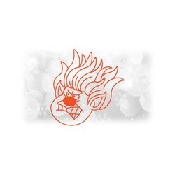 Holiday Clipart: Heat Miser from Miser Brothers, Mother Nature's Sons - Spoof or Parody from Christmas Movie - Digital Download SVG & PNG