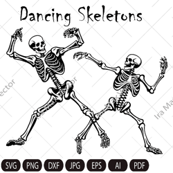 Skeleton svg, Dancing skeleton svg, halloween skeleton svg, skeleton dance svg, spooky season svg, Skull svg, funny hall