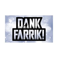 Entertainment Clipart: Black Star Wars Curse Word 'Dank Farrik' Spoof Used in Star Theme 'The Mandalorian' Show - Digital Download SVG & PNG
