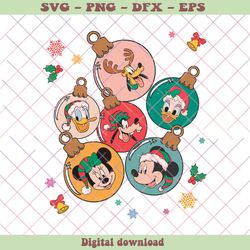 Vintage Disney Ornament Mickey And Friends SVG Download