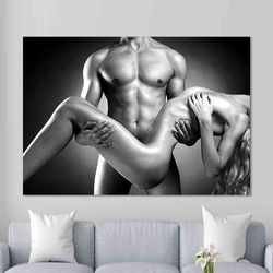 Naked Couple Photo, Nude Canvas, Sexy Man Woman Poster, Sexy Man Poster, Naked Couple Poster, Naked Man Art Canvas, Sexy