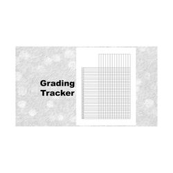 Printable Forms: Shaded Grade Sheet / Tracker Form with Rows for Names and Columns for Tracking Each Assignment - Digital Download PDF & PNG