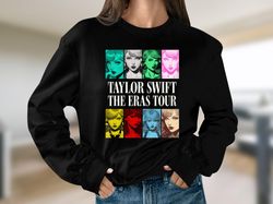 NEW The Eras Tour Sweatshirt, Taylor Swift Hoodie, Perfect merch gift for Taylor Swiftie fans, red, folklore, reputation