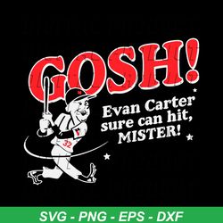 Texas Rangers Gosh Evan Carter Sure Can Hit Mister SVG File