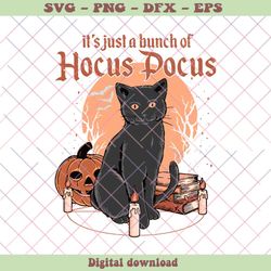 Vintage Just A Bunch Of Hocus Pocus Black Cat SVG Download