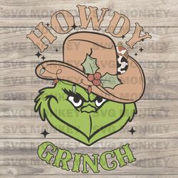 Retro Howdy Grinch Shirt, Grinch Shirt, Country Christmas Shirt, Fall Shirt, Christmas Shirt, Holiday SVG EPS DXF PNG