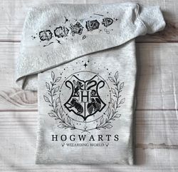 Hogwarts House Double-side Sweatshirt, HP inspired T-shirt, Wizard House Shirt, Wizard School Tee, Family Vacation Shirt