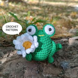 Crochet pattern frog, amigurumi pattern frog, Crochet Pattern keychain frog, amigurumi frog toy, mini crochet animals, c