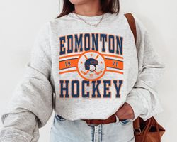 Edmonton Oiler, Vintage Edmonton Oiler Sweatshirt T-Shirt, Oilers Sweater, Oilers T-Shirt, Hockey Fan Shirt, Retro Edmon