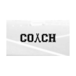 Sports Clipart: Word 'Coach' with Crossed Field Hockey Sticks as Letter 'A' for Coaches, You Change Color - Digital Download svg png dxf pdf