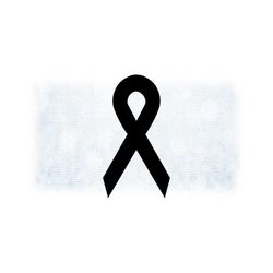 Clipart for Causes: Black Awareness Ribbon - Sleep Apnea, Mass Shooting, Funerals or Change the Color Yourself - Digital Download svg & png