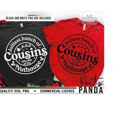 Jolliest Bunch Of Cousins SVG PNG, Christmas Squad Svg, Most Likely Svg, Cousin Crew Svg, Funny Family Christmas Matching Shirts Svg, Cricut