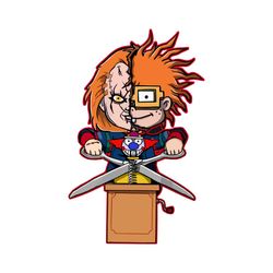 Retro Movie Chucky Childs Play Horror Character PNG File