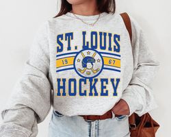 ST Louis Blue, Vintage ST Louis Blue Sweatshirt T-Shirt, Blues Sweater, Blues T-Shirt, Hockey Fan Shirt, Retro ST Louis