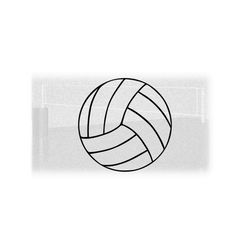 Sports Clipart: Black Volleyball Outline Design for Players, Setters, Hitters, Liberos, Teams, Coaches, Parents - Digital Download SVG & PNG